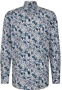 Seidensticker - 845352 - Chemise - Groen - Manches Longues - Coupe Droite