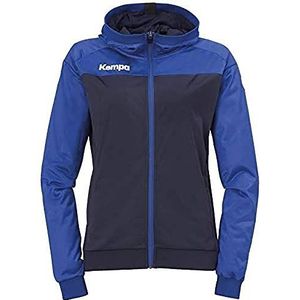 Kempa Prime Multi Jacket Women Handball jas met capuchon voor dames, Marineblauw/koningsblauw, XL
