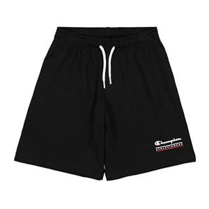 Champion Legacy Boy-Graphic Shorts voor jongens, Zwart (Kk001), 7-8 Jaren