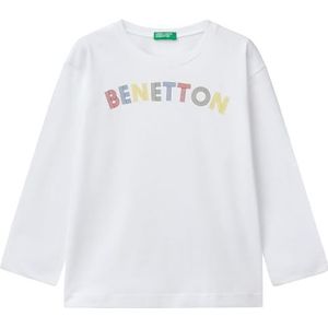 United Colors of Benetton T-shirt M/L, Wit, 2 anni
