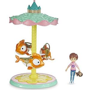 Joy Toy 31084 Flying Fish Carousel Wonderpark vliegende vis karusel, meerkleurig, één maat