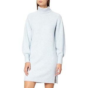 PIECES Dames Pcskyla Ls Roll Neck Wool Knit Dress Bc Jurk, Kentucky Blue., 36 EU/M