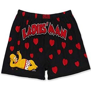 The Simpsons Boxershorts voor heren, Zwart, XL