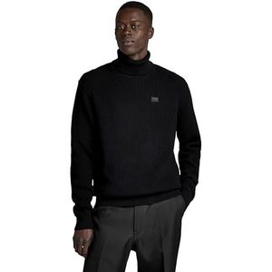 G-STAR RAW Turtle Knit Sweater voor heren, Zwart (Dk Black D24211-c868-6484), S