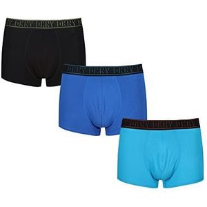 DKNY Superzachte boxershorts voor heren, modaal en katoenmix, ondergoed, Meerkleurig, L