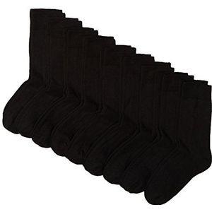 Camano Online Unisex comfort katoenen sokken 9p, 9 x zwart., 43-46 EU