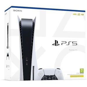 Sony PlayStation 5 Console - White (White Box - Split Bundle) - EN/FR/PT/AR (UK) (PS5)