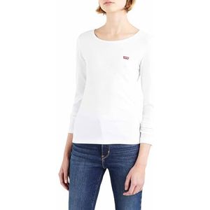 Levi's Long-Sleeve 2-Pack Tee T-shirt Vrouwen, White +/White +, XS
