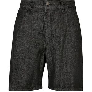 Urban Classics Heren Organic Denim Bermuda Shorts Klassieke Shorts, Black Washed., 28