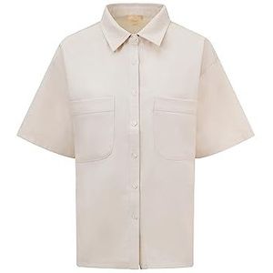 BALOU Oversized damesshirt, katoen, linnen, naturel, UK 8, natuurlijk, 34