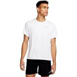 Nike Dri-FIT UV Miler Shirt Heren, White/Reflective Silv, XL