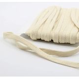 LEDUC Plat katoenen touw, gevlochten, verkrijgbaar in 10 kleuren, 1 cm, 20 m, voor naaien, sweatshirt, trainingspak, marineblauw (C)