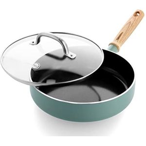 GreenPan Mayflower hapjespan met deksel ø24 cm - inductie - anti-aanbak - PFAS-vrij