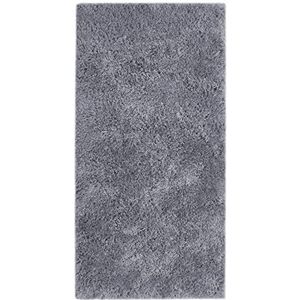 Andiamo moderne Posada, langpolig tapijt knuffelig zacht effen 120 x 180 cm zilver