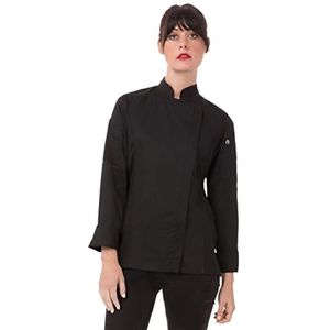 Chef Works Women's Hartford Chef Coat, Black, X-Large