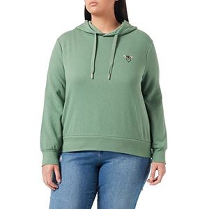 ONLY Vrouwelijke hoodie met logoprint-, Dark Ivy/Print: ONLY Logo, XS