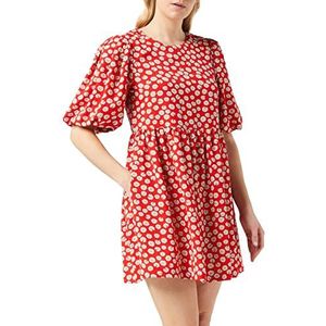 Louche Dames Nacera-Daisy-Dancer Jurk, Rood, 36 NL