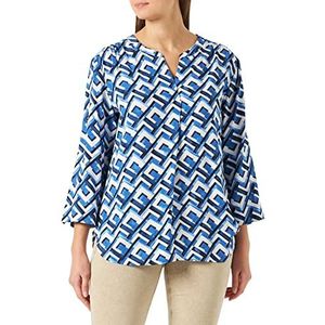 GERRY WEBER Edition Dames 860008-66414 blouse, blauw print, 40, Blauw opdruk.