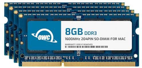 OWC - 32.0GB - Geheugen Upgrade Kit - Blauw - 4x 8GB, 1600 MHz, DDR3L, SO-DIMM, CL11