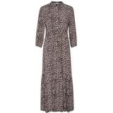 Blousejurk - Dierenprint - Viscose - Opstaande Kraag - Driekwart Mouw