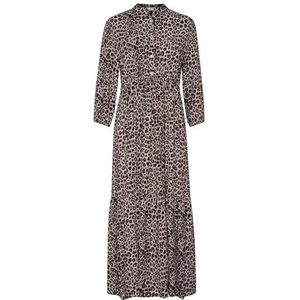 Blousejurk - Dierenprint - Viscose - Opstaande Kraag - Driekwart Mouw