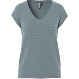 PIECES Shirt 'Billo'  rookgrijs / zilver