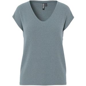PIECES Shirt 'Billo'  rookgrijs / zilver