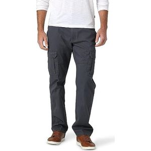 Wrangler jeans cargobroek voor heren, relaxte pasvorm, rechte pijpen, Antraciet Twill, 36W / 34L