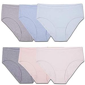 Fruit of the Loom Dames Underwear slips (regular & plus size) ondergoed in bikini-stijl (verpakking van 6), Hipster - Modal - 6 Pack, 6