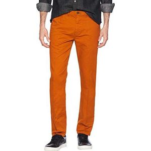 Scotch & Soda Stuart-Classic Chino voor heren in stretch katoenen kwaliteitsbroek, bruin (Rust 0041), 30W x 32L