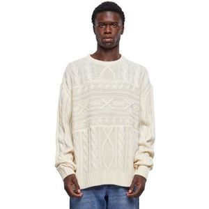 Urban Classics Heren Sweatshirt Set In Boxy Sweater Sand XL, zand, XL