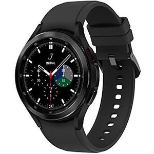 Samsung Galaxy Watch4 Classic LTE 46 mm smartwatch roestvrij staal, roterende lunette, wellnessbewaking, fitnesstracker, zwart (black), 2021 [Italiaanse versie]