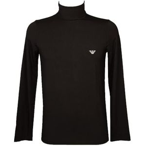 Emporio Armani Iconic Soft Modal Turtle Neck Sweater, Zwart, L