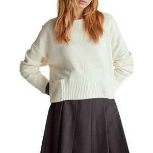 United Colors of Benetton Shirt G/C M/L, Crème., L