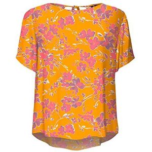VERO MODA Vmmenny Ss WVN Ga Top voor dames, Radiant Yellow/Aop: mille, S