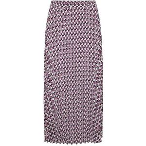 ONLALMA Life Poly Plisse rok AOP, Magenta Purple/Aop: 584 Posh, 38