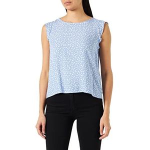 TOM TAILOR Denim Dames blouse 1035708, 32107 - Light Blue Flower Print, S