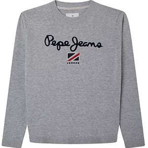 Pepe Jeans Larson Lange mouwen voor jongens, Grijs (Grijs Marl), 8 Jaren