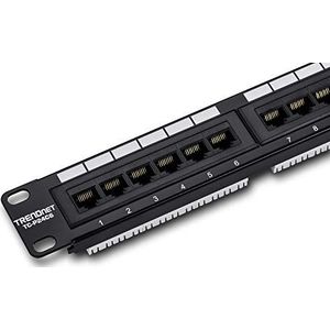 Trendnet - TC-P24C6 - Patch Panel - Zwart - 24-poorts - Rackmontage
