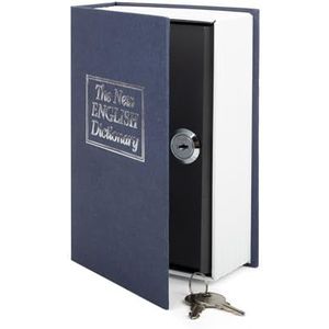ThumbsUp - boek Safe Safe Dummy woordenboek Secrets veiligheid spaarpot blauw - 000384