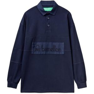 United Colors of Benetton Poloshirt voor heren, Blauw, XS