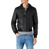 SCHOTT - Jasje - Zwart - Lamsleer - Opstaande Kraag