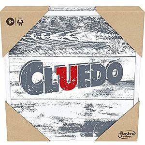 Cluedo, Rustieke houten ditie, Hasbro Gaming, 8+, Franse versie, voor 2 tot € 6 spelers, exclusief op Amazon