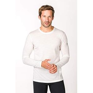 super.natural Heren shirt met lange mouwen, met merinowol, M Base LS 175