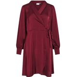 Vienna Ravenna L/S Short WRAP Dress-NOOS, Cabernet, 44