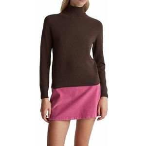 United Colors of Benetton - Maglia Ciclista - Dames Sweatshirt - Bruin - 100% Merinowol