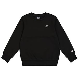 Champion Legacy Basics B-Ultralight Powerblend Fleece Crewneck Sweatshirt voor kinderen en jongens, Zwart, 5-6 jaar