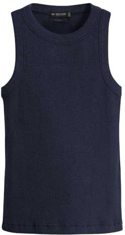 Dockers - Rib Knit - Mouwloos T-shirt - Zwart - 97% Katoen, 3% Elastaan