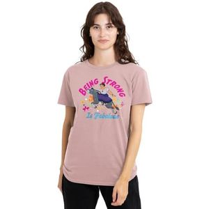 Encanto Being Strong is Fabulous with Luisa dames T-shirt, roze, X-Large, roze, XL
