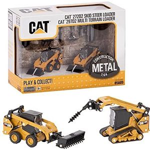 Cat 2722D2 SSL & Cat 297D MTL set van kompaktladers met accessoires - 1:64 - Diecast Masters - 1:64 Series